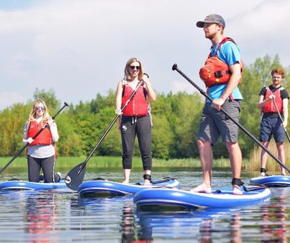 Paddleboarding in Cotswold Water Park